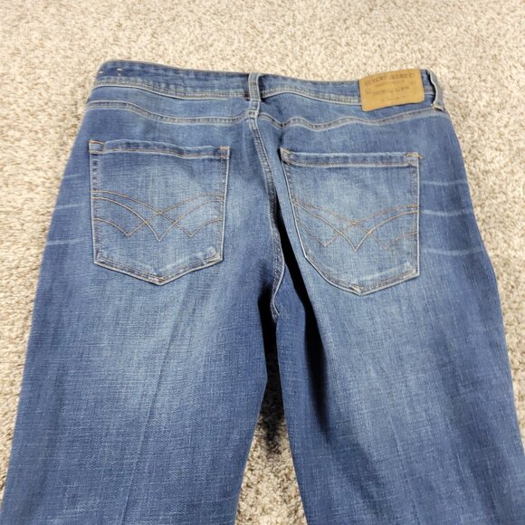 Seven7 Jeans Mens 36x35 Tag 36x34 Blue Slim Straight Fit Denim Dark Wash - Picture 7 of 8